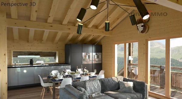 Chalet de standing de 5.5 pièces sur plan, vue panoramique. 1