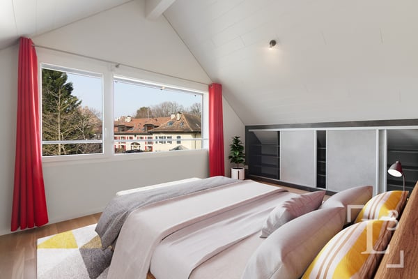 Duplex en attique avec grand balcon et vue lac 11