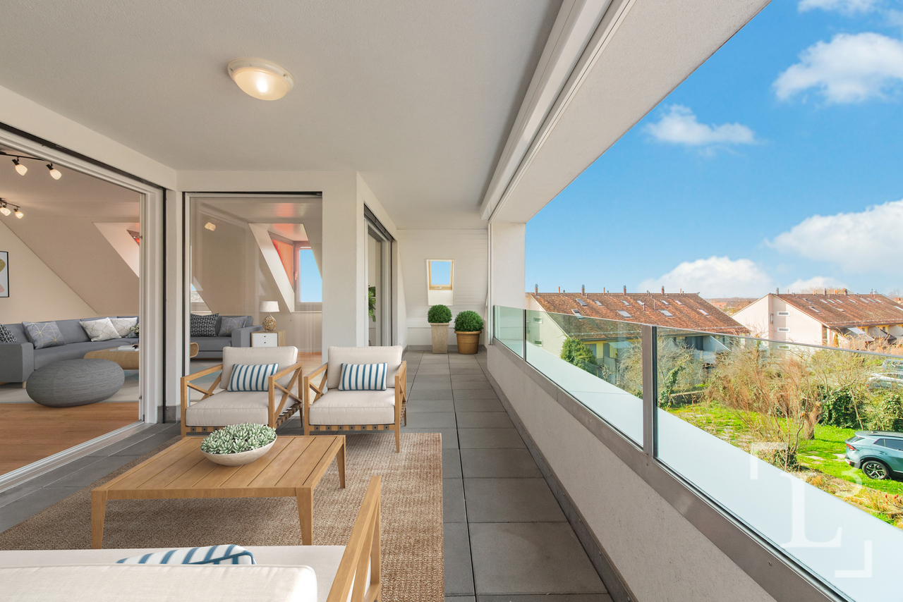 Immobilie in Etoy - Duplex en attique avec grand balcon et vue lac - Bild 0