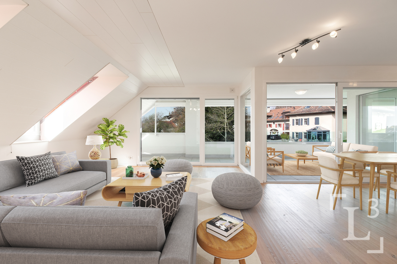 Immobilie in Etoy - Duplex en attique avec grand balcon et vue lac - Bild 2