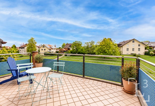 Spacieux duplex en attique avec balcon + un potager! 2