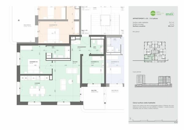 Prairie 3 - Appartement 3.5 pièces au 2ème étage 6