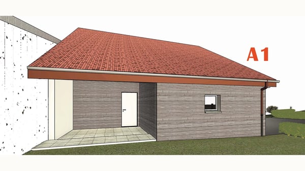 New development in Villars-le-Terroir: 4.1-room duplex apartment and office of 170 m2 with garden and beautiful covered terrace - Lot A1 3