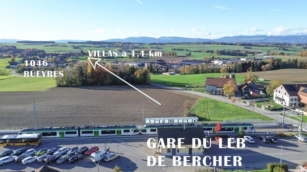 Sale on plans in Rueyres : Villas 1.5 pcs of 180 m2 hab. with nice view on the valley, 1 km from Leb de Bercher train station 8