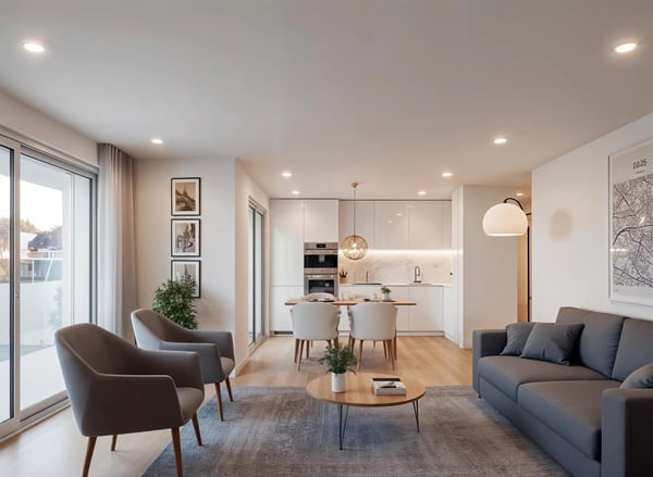 Beautiful luxury apartment in a contemporary building with clean lines! 1