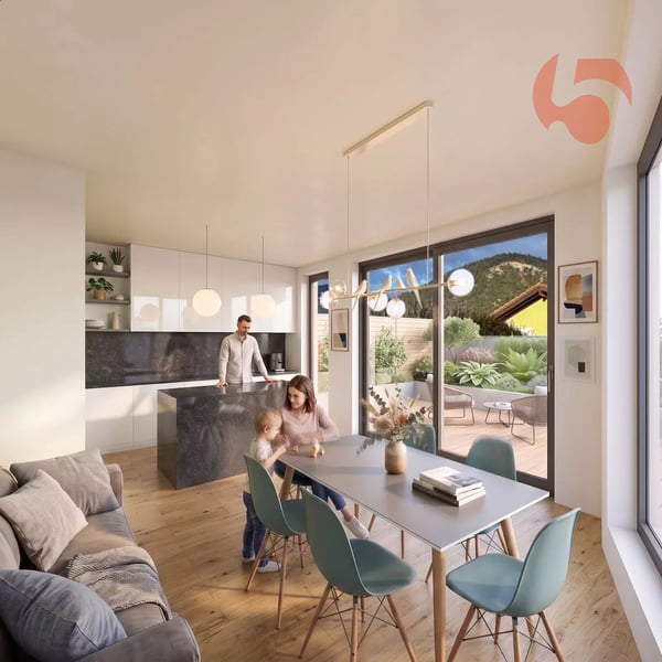 4.5 pièces neuf avec terrasse et jardin privatifs 1