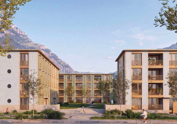 Lot A2.101 : 3,5 pièces sur plan à Martigny 4