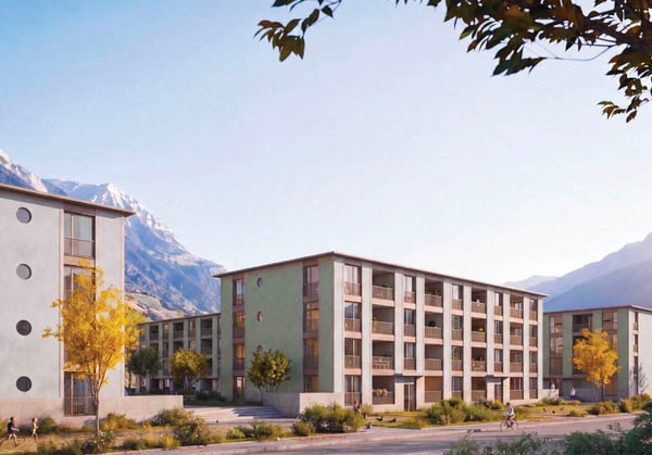 Lot A2.101 : 3,5 pièces sur plan à Martigny 2