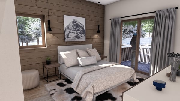 DEMI-CHALET AVEC 3 CHAMBRES, TERRASSE ET JARDIN 13