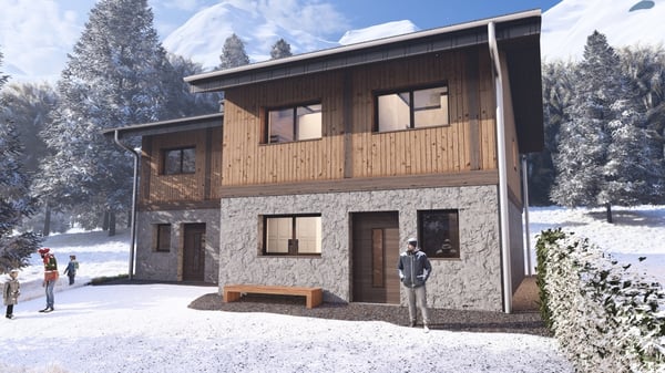 CHAMONIX-MONT-BLANC - DEMI-CHALET AVEC 3 CHAMBRES, TERRASSE ET JARDIN 3