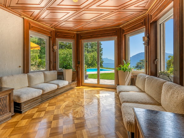 CHEXBRES - MAISON DE MAÎTRE AVEC PISCINE, VUE LAC & APPARTEMENT 8