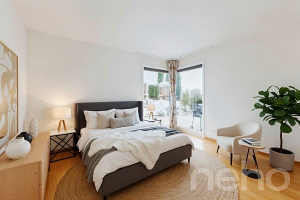 Rez-de-jardin d?exception avec piscine chauffée et vue lac?Alpes 10