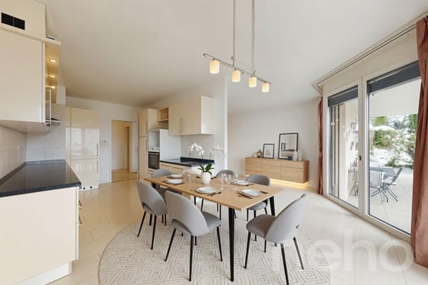 Rez-de-jardin d?exception avec piscine chauffée et vue lac?Alpes 4