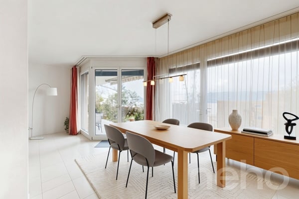 Rez-de-jardin d?exception avec piscine chauffée et vue lac?Alpes 5