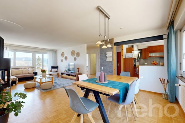 Appartement 1.5p traversant avec vue dégagée à La Chaux-de-Fonds 2