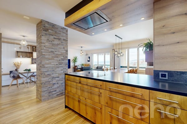 Superbe 1.5 pièces entièrement rénové avec vue lac, parking et cave 8