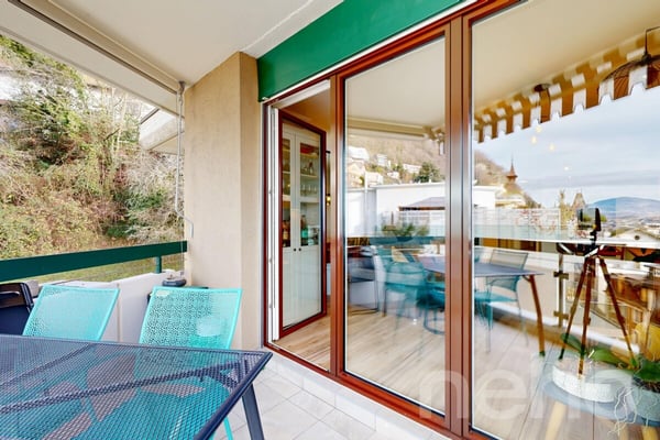 Superbe 1.5 pièces entièrement rénové avec vue lac, parking et cave 3