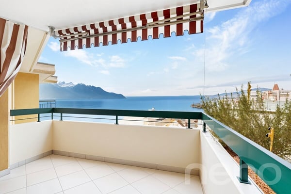 Superbe 1.5 pièces entièrement rénové avec vue lac, parking et cave 1