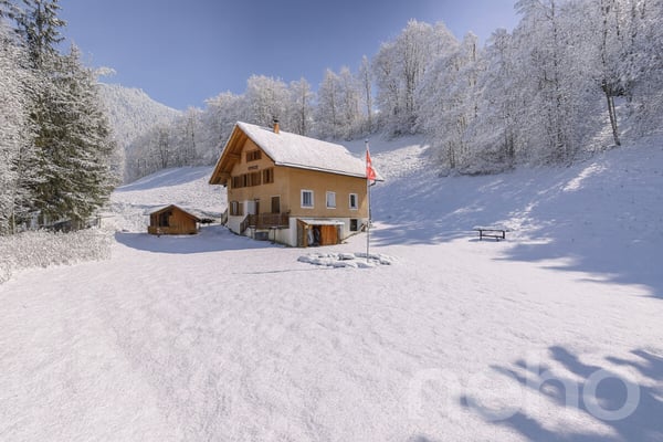 Magnifique chalet rénové - grand terrain et bord de rivière à Etivaz 9