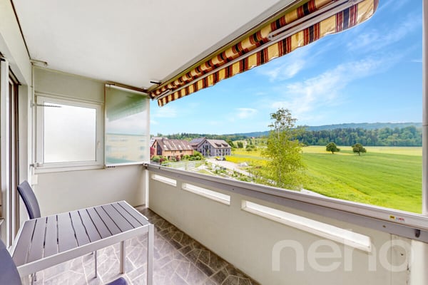 Renovierte 1.5-Zimmer-Wohnung mit unverbaubarer Aussicht 2