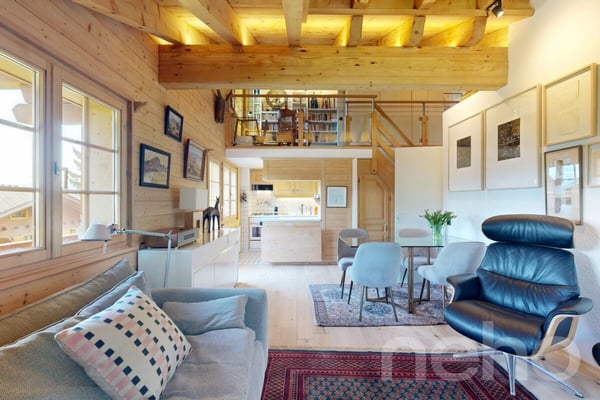 Bel appartement avec mezzanine et vue panoramique ? Chesières, Villars 3