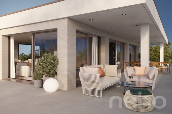 Attique de standing avec terrasse et balcon 9