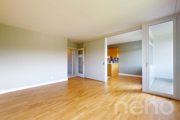 Modern renovierte 3.5-Zimmer-Wohnung mit Weitblick ins Grüne in Basel 1