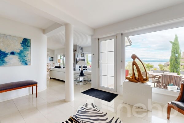 Villa contemporaine d'exception avec piscine et vue lac Neuchâtel 4