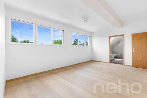 Maison jumelée neuve avec jardin, beaux volumes et finitions soignées 10