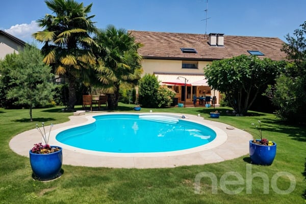 Maison familiale avec piscine et grand jardin plein sud 1