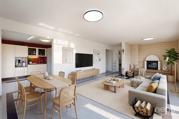 Spacieux appartement familial avec balcons et jardin à St-Prex