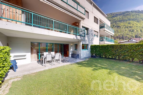 Grand jardin - à Martigny - 4,5 pièces 3