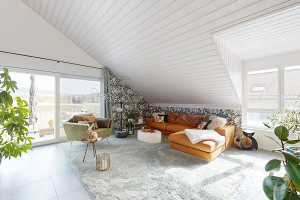 Dernier étage de 145 m², grande terrasse face à la campagne 2