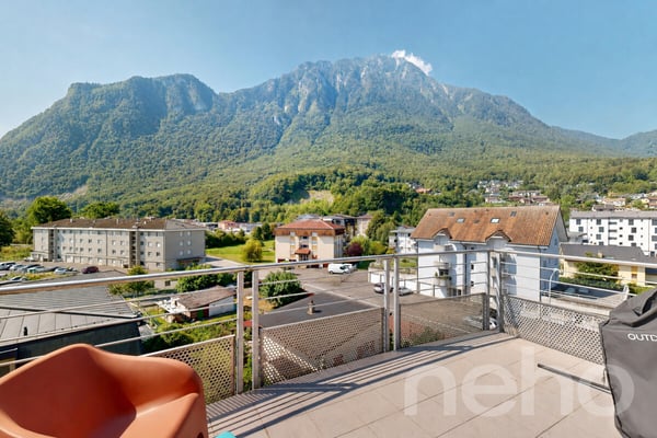 Attique avec vue Lac et Montagnes au c?ur du Bouveret 3