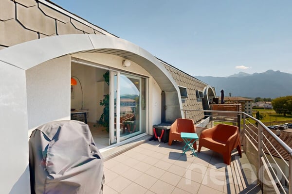 Attique avec vue Lac et Montagnes au c?ur du Bouveret 1