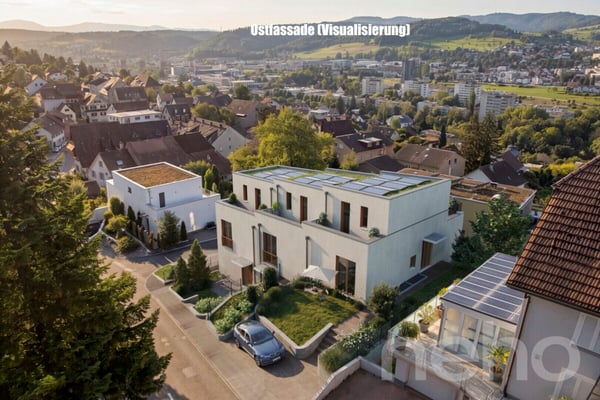 Reiheneckhaus mit Attika, Garten und Weitblick 12