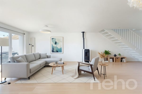 Spacieux duplex en attique ? Volume et confort contemporain 2