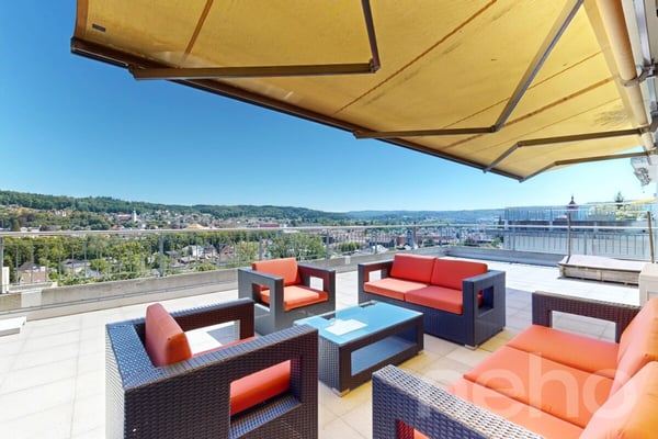 Terrassenwohnung mit Panorama und viel Wohnqualität