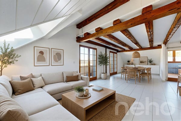 Grand duplex 3.5 pièces lumineux et bien agencé 2