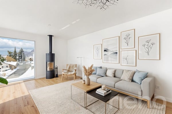 Wohnen mit Aussicht - stilvolle Terrassenwohnung in Plasselb 3