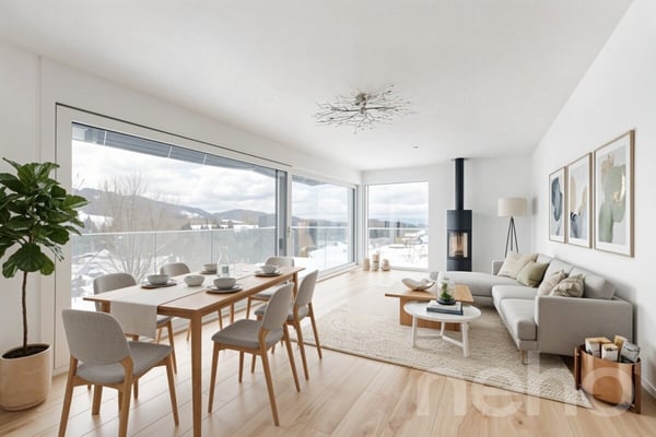 Wohnen mit Aussicht - stilvolle Terrassenwohnung in Plasselb 4