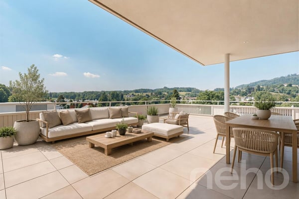 Attikawohnung mit traumhafter Terrasse und unverbaubarer Weitsicht