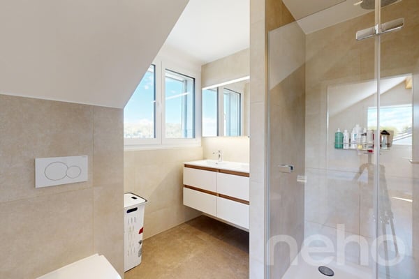 Duplex 4,5p avec jardin privatif, terrasses et vue lac 7