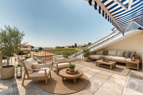 Attique de 4.5 pcs de 123m² avec terrasse de 37m² et vue panoramique s 10