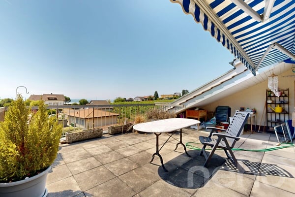 Attique de 4.5 pcs de 123m² avec terrasse de 37m² et vue panoramique s 12