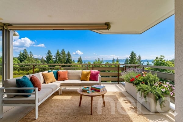 Appartement avec panorama sur le lac et les Alpes, proche du centre 2