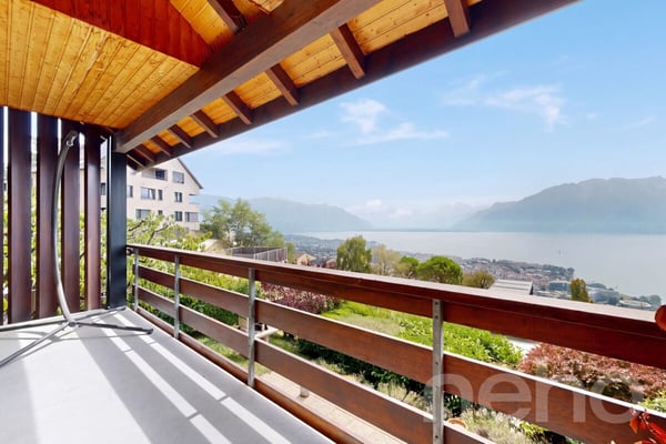 Duplex de charme avec vue imprenable sur le lac et les Alpes 11