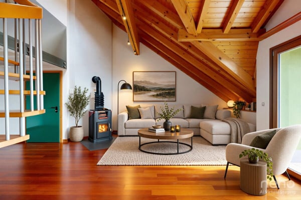 Duplex en attique avec vue lac panoramique à Blonay
