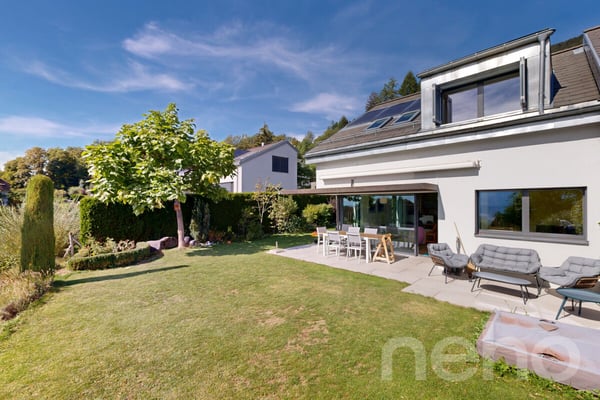 Maison contemporaine Minergie avec panorama d?exception sur le lac