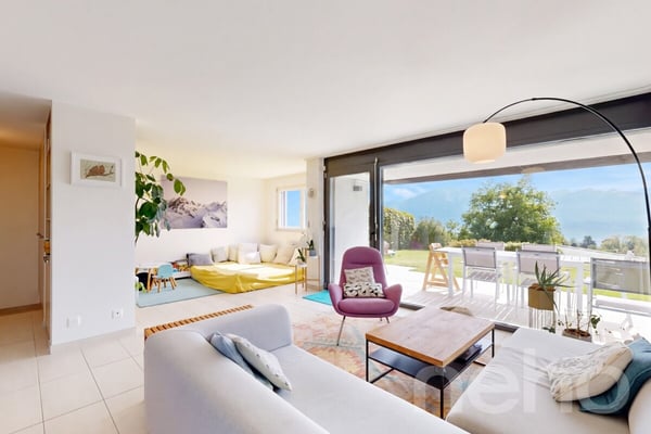 Maison contemporaine Minergie avec panorama d?exception sur le lac 5